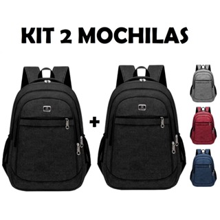 Kit 02 Mochilas Escolar Bolsa Resistente Masculino Feminino Multifuncional Oferta em Oferta na Shopee