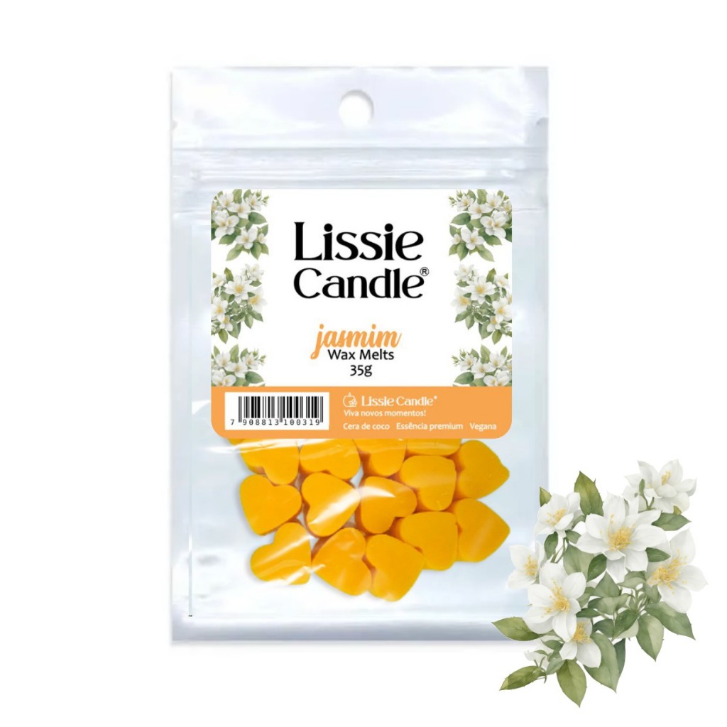 Wal melts Jasmim 35g - vela pastilha aromática perfumada