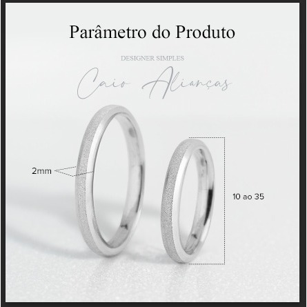 ALIANÇAS DE NAMORO EM PRATA 950 2mm FINA + ANEL SOLITÁRIO