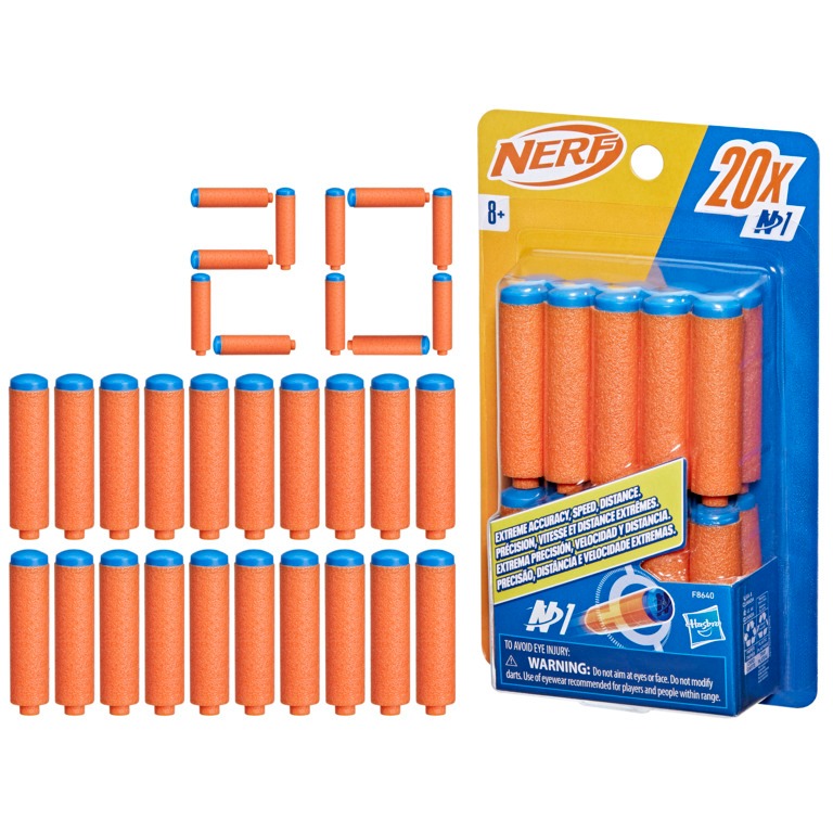Refil Nerf N Series 20 Dardos N1 - Hasbro F8640 em Oferta na Shopee