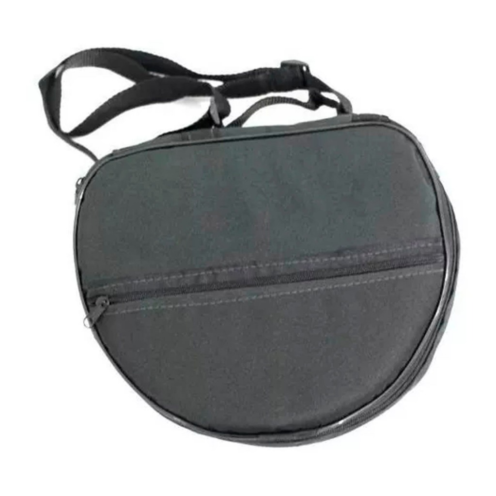 Capa Bag Bolsa Para Pandeirola Meia Lua Luxo Almofadada BK