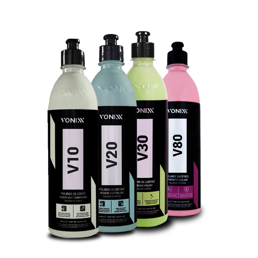 Kit Polimento Automotivo V10 V20 V30 Vonixx + Selante V80 em Oferta na Shopee