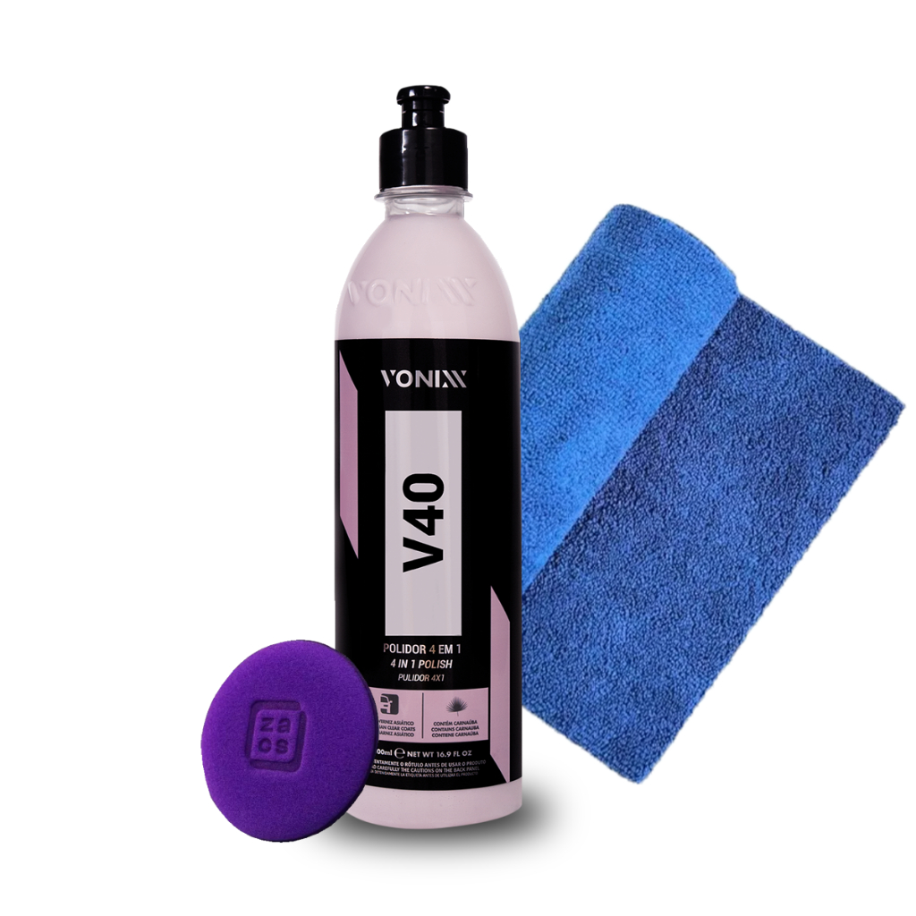 Polidor Corte Refino Lustro Protecao V40 Vonixx + Aplicador 110v/220v em Oferta na Shopee