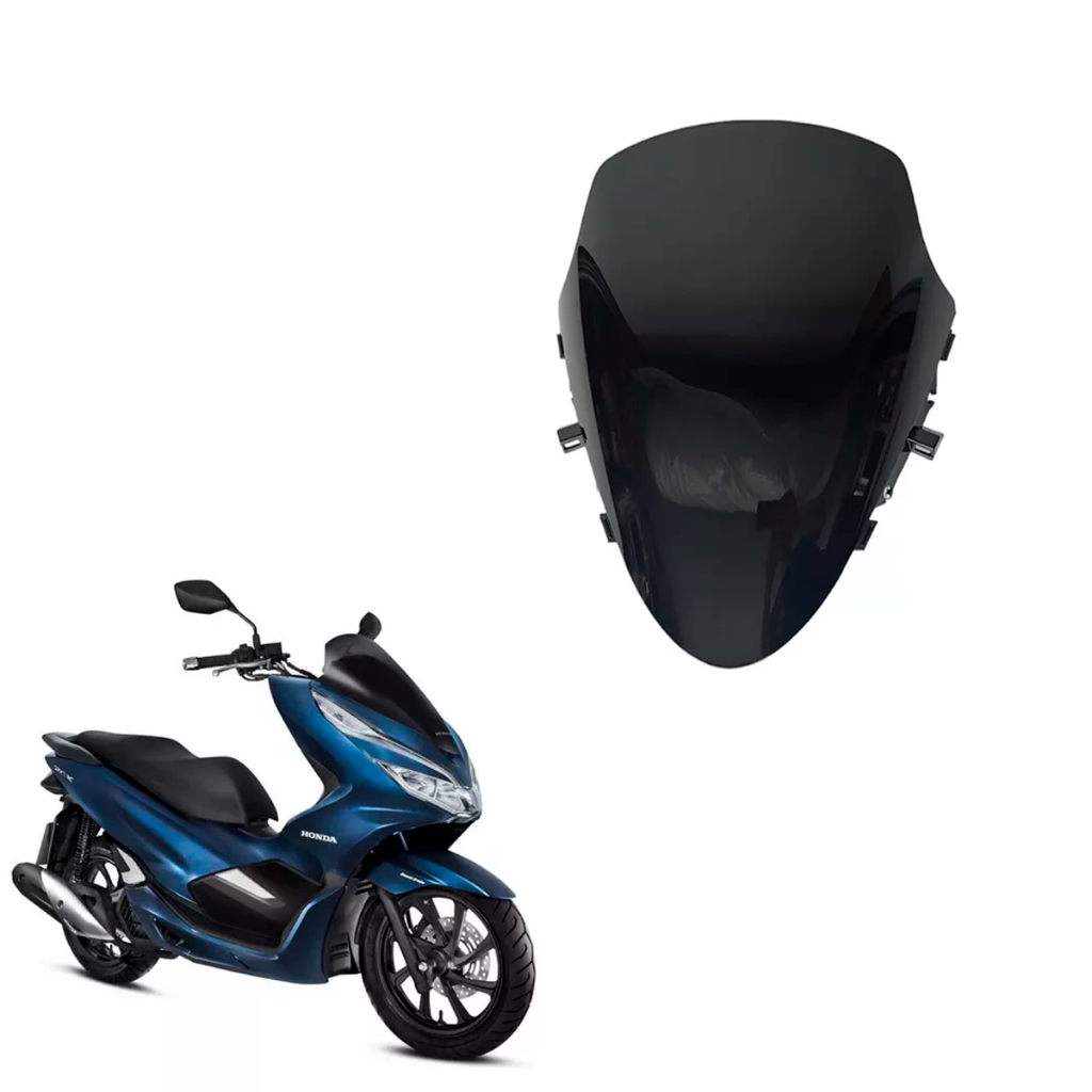 Parabrisa Bolha Modelo Original Preto  Pcx 150 2017 2018