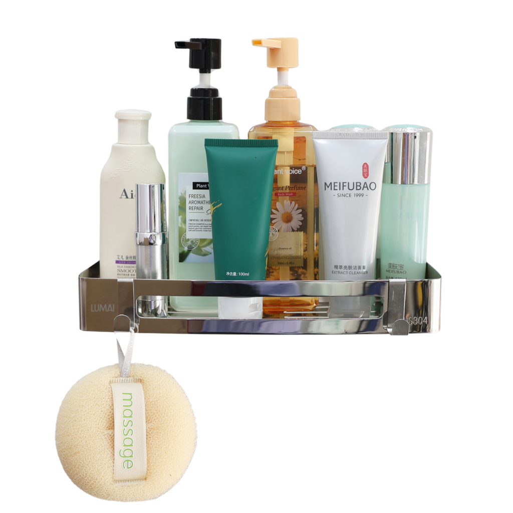 LUMAI Suporte para Shampoo e Sabonete Retangular Prateleira de Banheiro Box em Aço Inoxidável 304