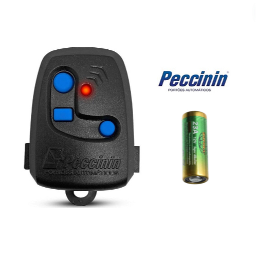 Controle De Portão Eletrônico Peccinin Nice Preto Com Pilha em Oferta na Shopee