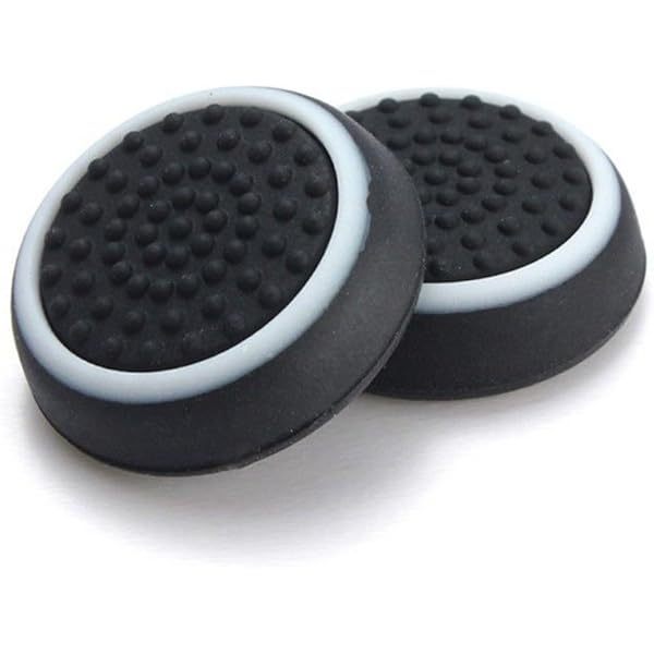 Kit Capa de Silicone Xbox Series S/X Preta + Par Grip Preto c/ Branco — imagem 2 de 2