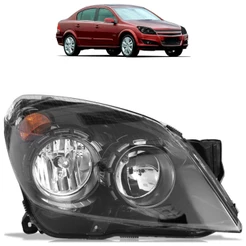 Farol Dianteiro Vectra GT 2009 2010 2011 2012 Máscara Negra Foco Duplo