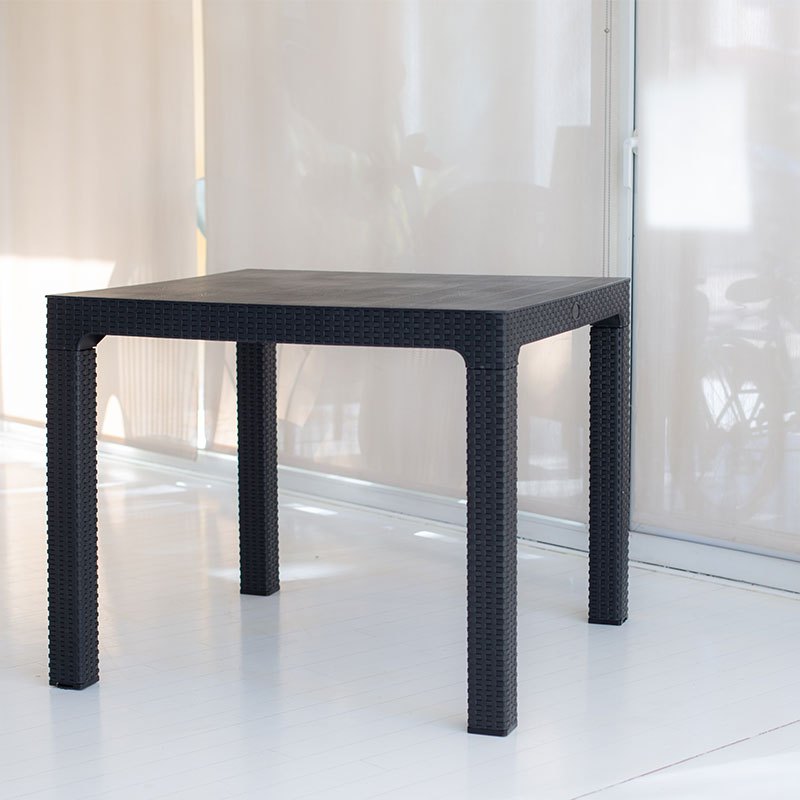 Mesa Quadrada 90x90cm Rattan Mônaco Desmontável em Oferta na Shopee