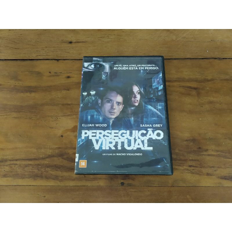 DVD Perseguição Virtual Elijah Wood original usado