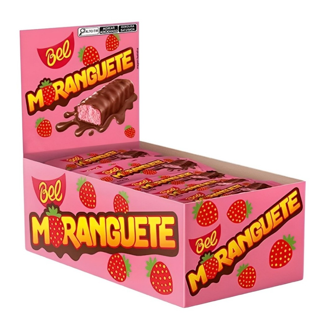 Chocolate Moranguete 600gr C/24 Unidades Bel em Oferta na Shopee