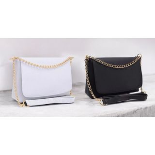 Kit 2 bolsa bolsinha feminina transversal com corrente luxo promoção 033 ref 13