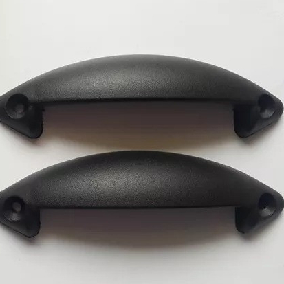 Puxador Cama Box Baú Cômoda, Moveis  em Geral Preto com 6 unidades acompanha parafuso 3,5x25mm