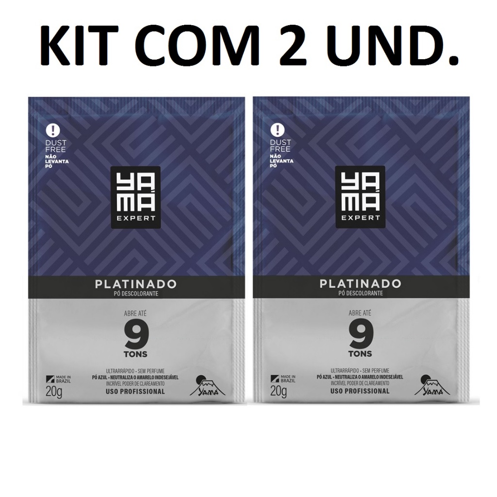 Kit 2 Pó Descolorante Yamá Platinado 20g