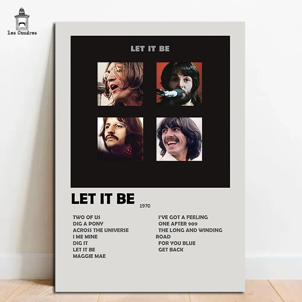 Quadro Placa Decorativa The Beatles Let It Be em MDF 28x20cm em Oferta na Shopee