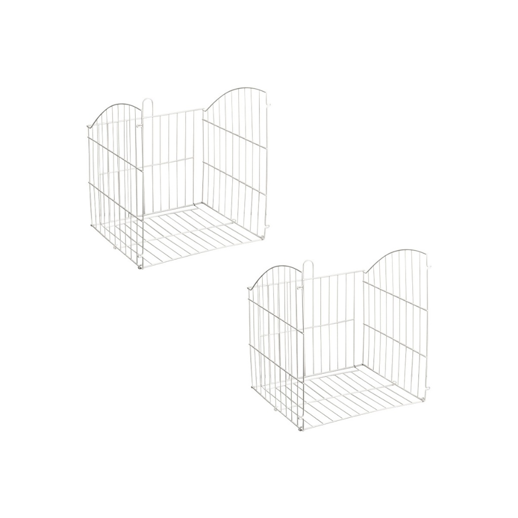 2 Unidades Tulha Roupeiro Armário Planejado Cesta Aramada 250mm