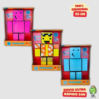 Kit 3 Bonecos 25cm Problems + Mel + Melzinha Gamer Articulado 9 Chaveiros Youtuber Algazarra em Oferta na Shopee
