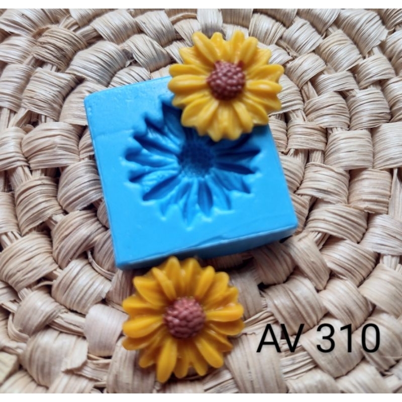 Molde de silicone mini Girassol