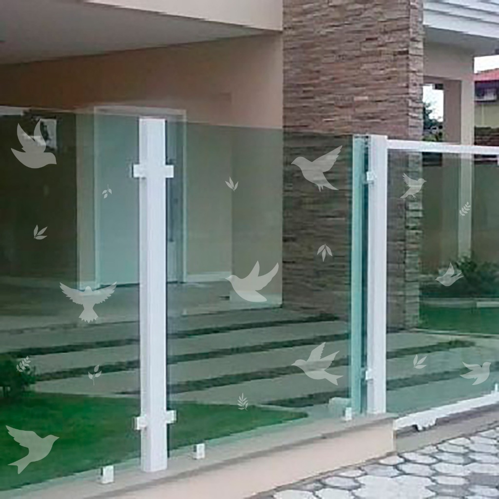 Adesivo Para Vidro Pássaros Jateados Ante Colisão 30un em Oferta na Shopee