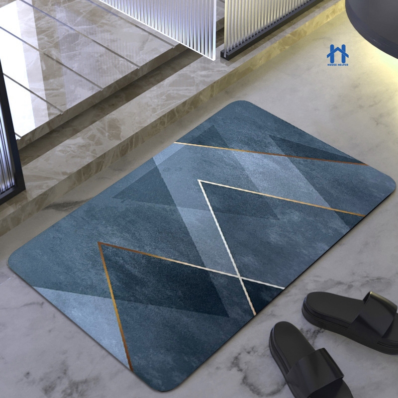 Tapete De Banheiro Quadrado Absorve Água Antiderrapante Secagem Rápida 38x58cm HH UTILIDADES em Oferta na Shopee