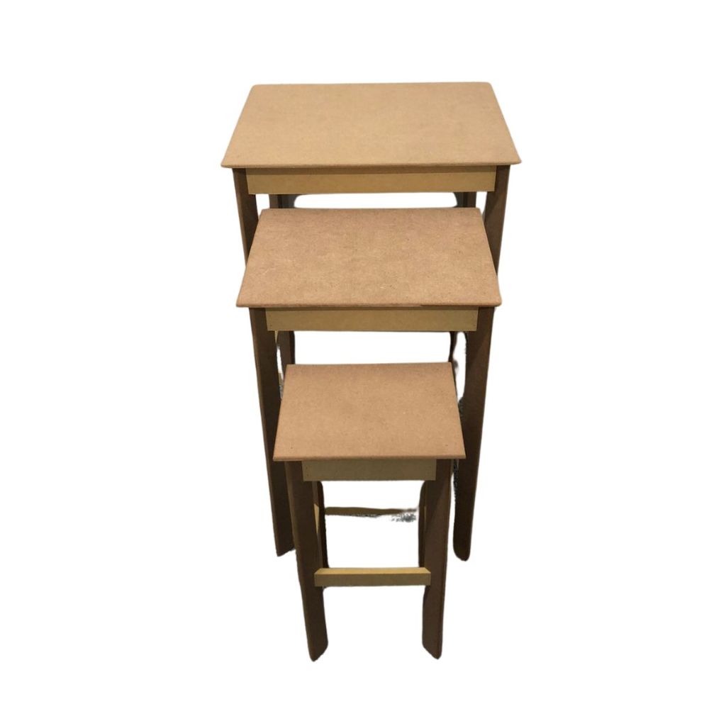 Mesa Mdf Festa Trio P M G Decoração Provençal Envio Imediato