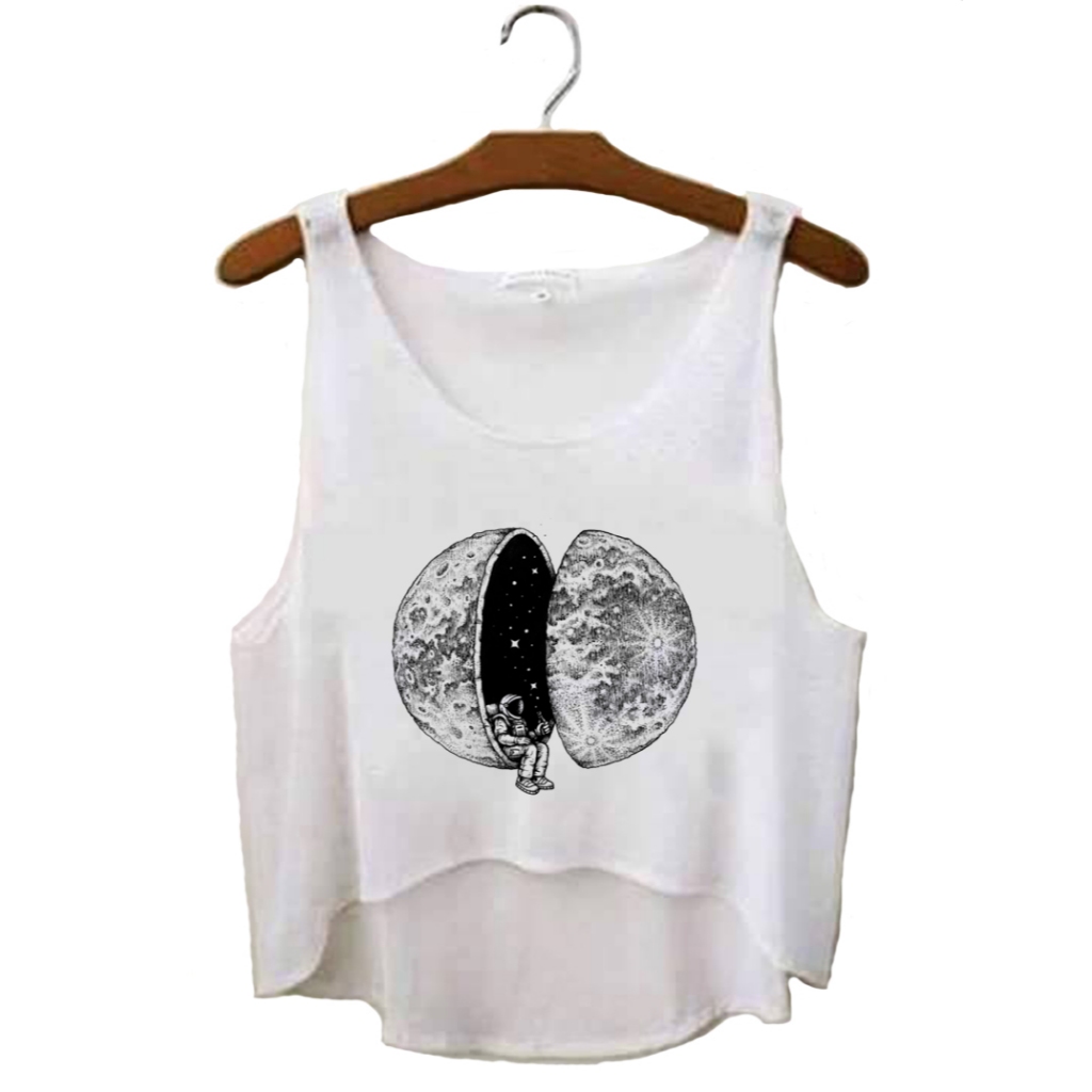 Cropped Relax in Space || Regata Tshirt Tumblr Aesthetic Pinterest