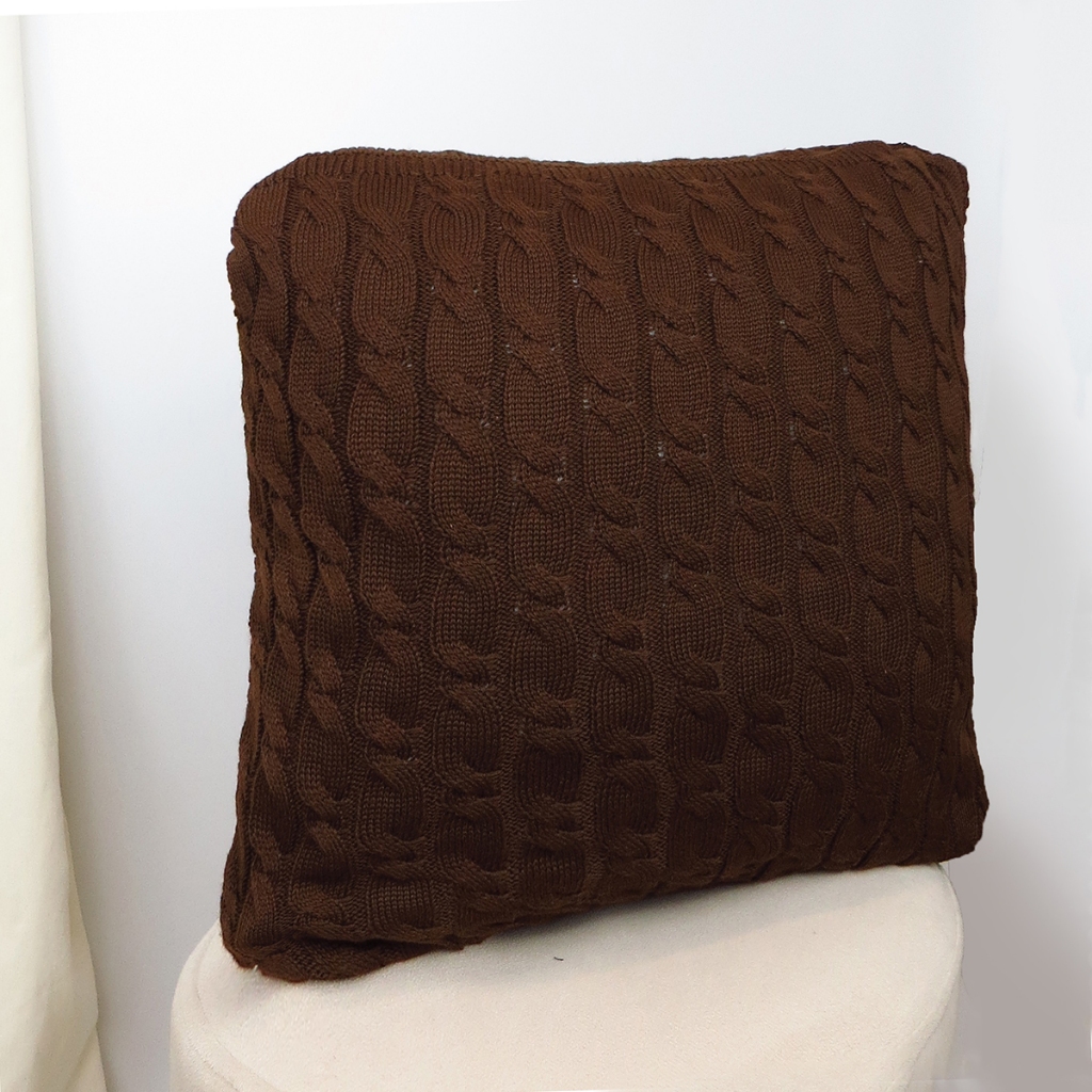 Capa De Almofada Em Tricot Tricô Sofisticada Para Decoração De Sofá e Sala