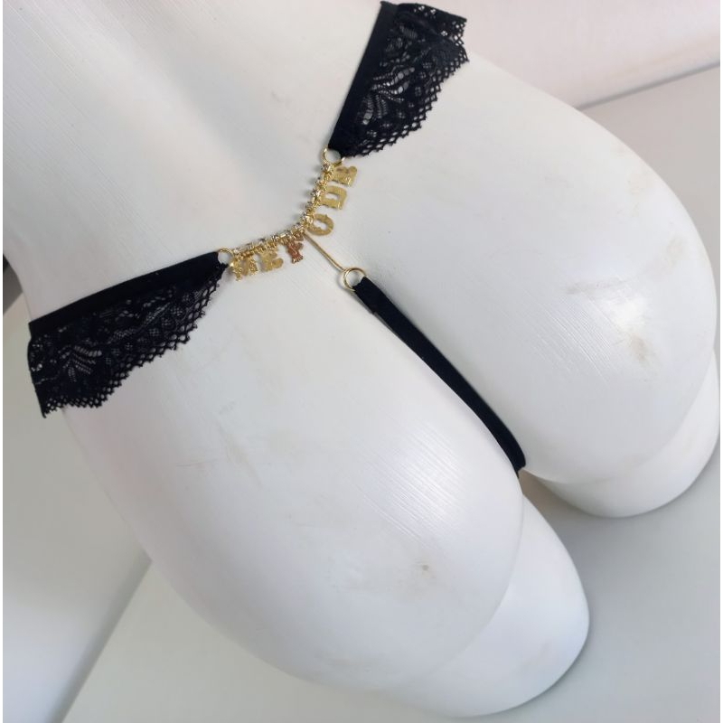 Calcinha Fio com strass, pluz size