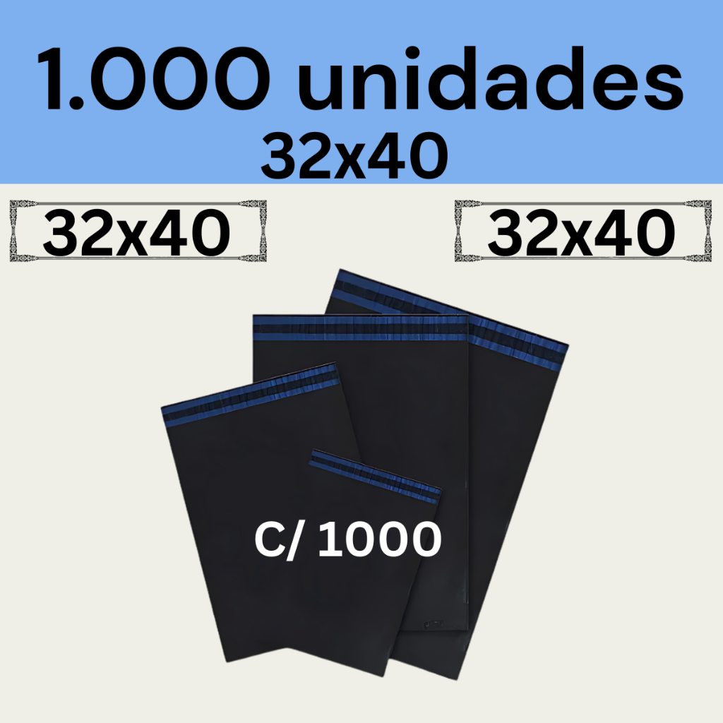 Envelope Segurança 32x40 Embalagem de Envio 1000 Unidades em Oferta na Shopee