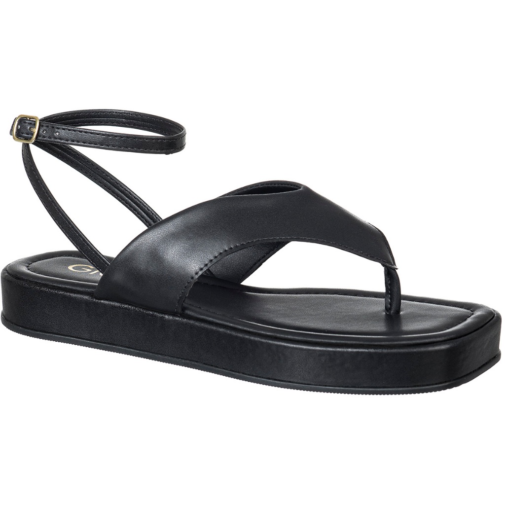 Sandália Feminina Tamanco Sola Reta Papete Dedo Chinelo Confortável Flatform Original GiGiL - Women Shoes