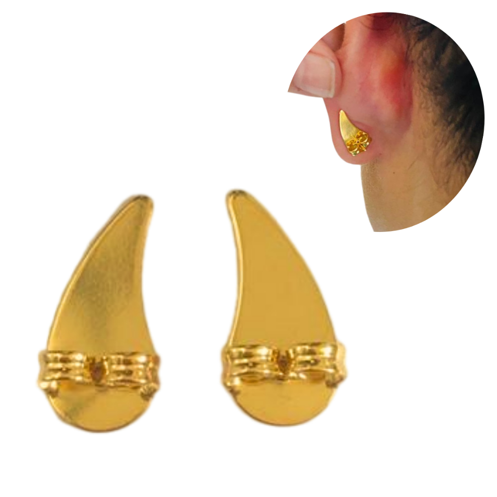 Tarraxa Modelo Asa de Anjo Vírgula Mágica de Sustentação Para Ear Cuff Ear Lift Levantador de Brinco em Oferta na Shopee