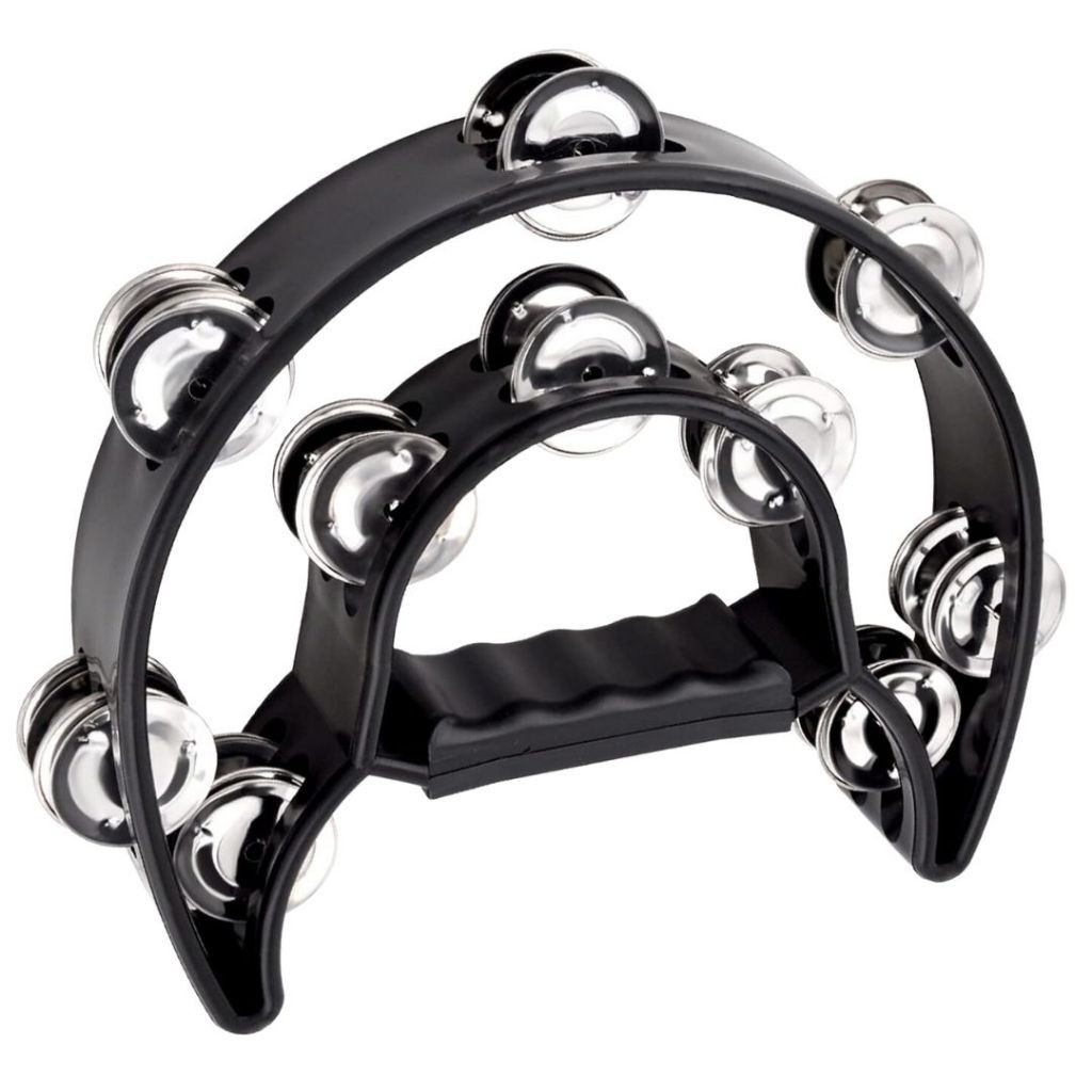 Pandeiro Meia lua com Pandeirola Dupla Premium