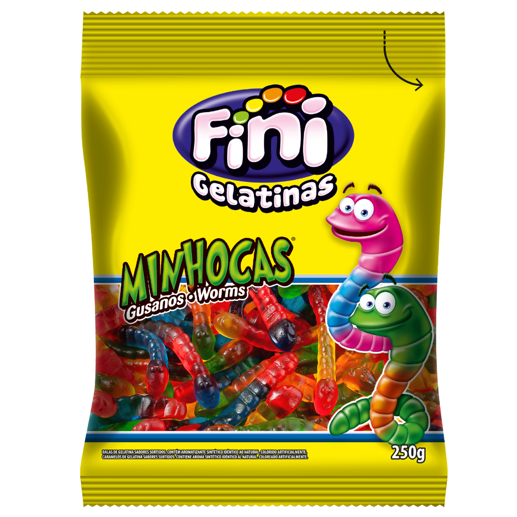 Fini Minhocas Cb 250G em Oferta na Shopee