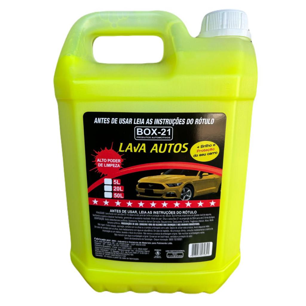 Shampoo Automotivo Com Cera De Carnaúba Concentrado Brilho Proteção Box 21 Galão 5 Litros em Oferta na Shopee