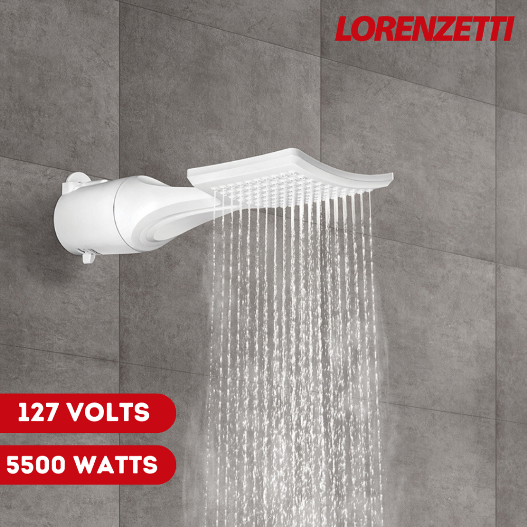 Chuveiro Ducha Multitemperaturas Loren Shower Ultra Lorenzetti 127v 5500w Branco Elétrico