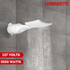 Chuveiro Ducha Multitemperaturas Loren Shower Ultra Lorenzetti 127v 5500w Branco Elétrico