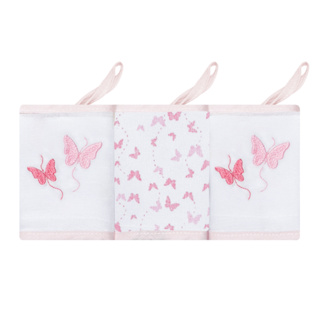 Pano De Boca Babete Bordado Com Prendedor De Chupeta C/3 un. - Papizinha em Oferta na Shopee