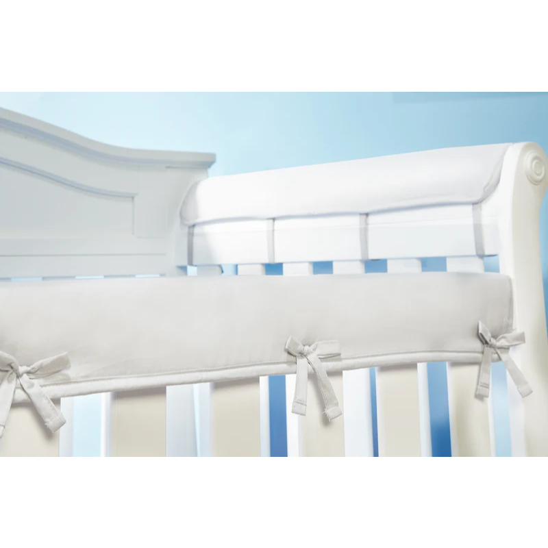 Protetor de Grade Berço 100% Algodão – Anti-impacto e Conforto (2x 1,28m)