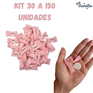 Kit 30 a 150 unidades Toalha Comprimida Multiuso Toalha Mágica Desidratada Descartável