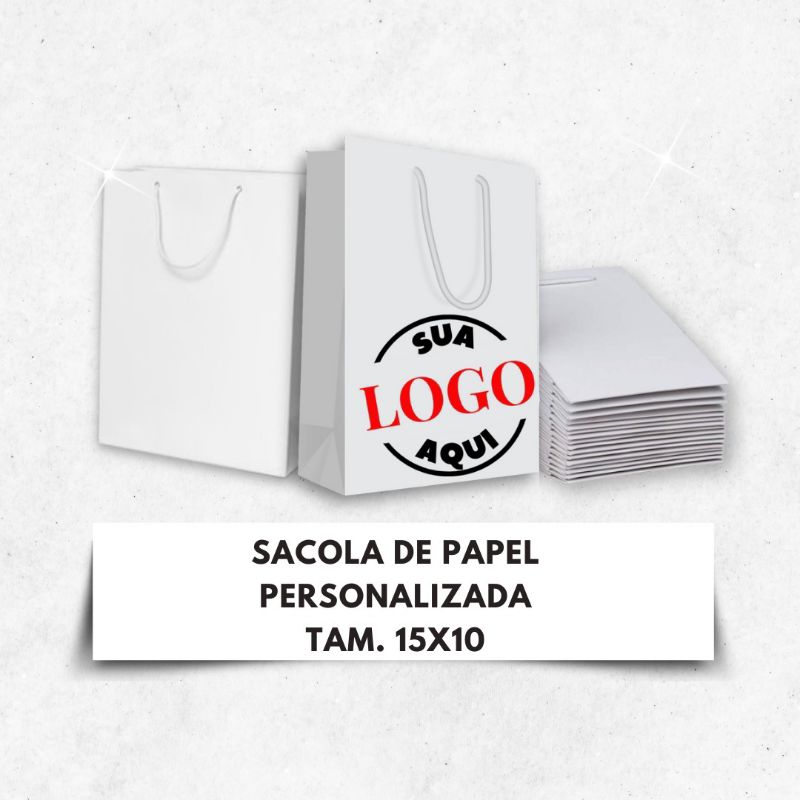 Sacola de papel personalizada