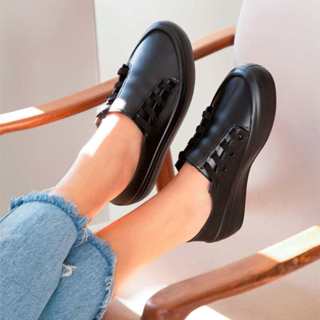Tênis Feminino Casual Preto AVND Sneaker Street em Oferta na Shopee