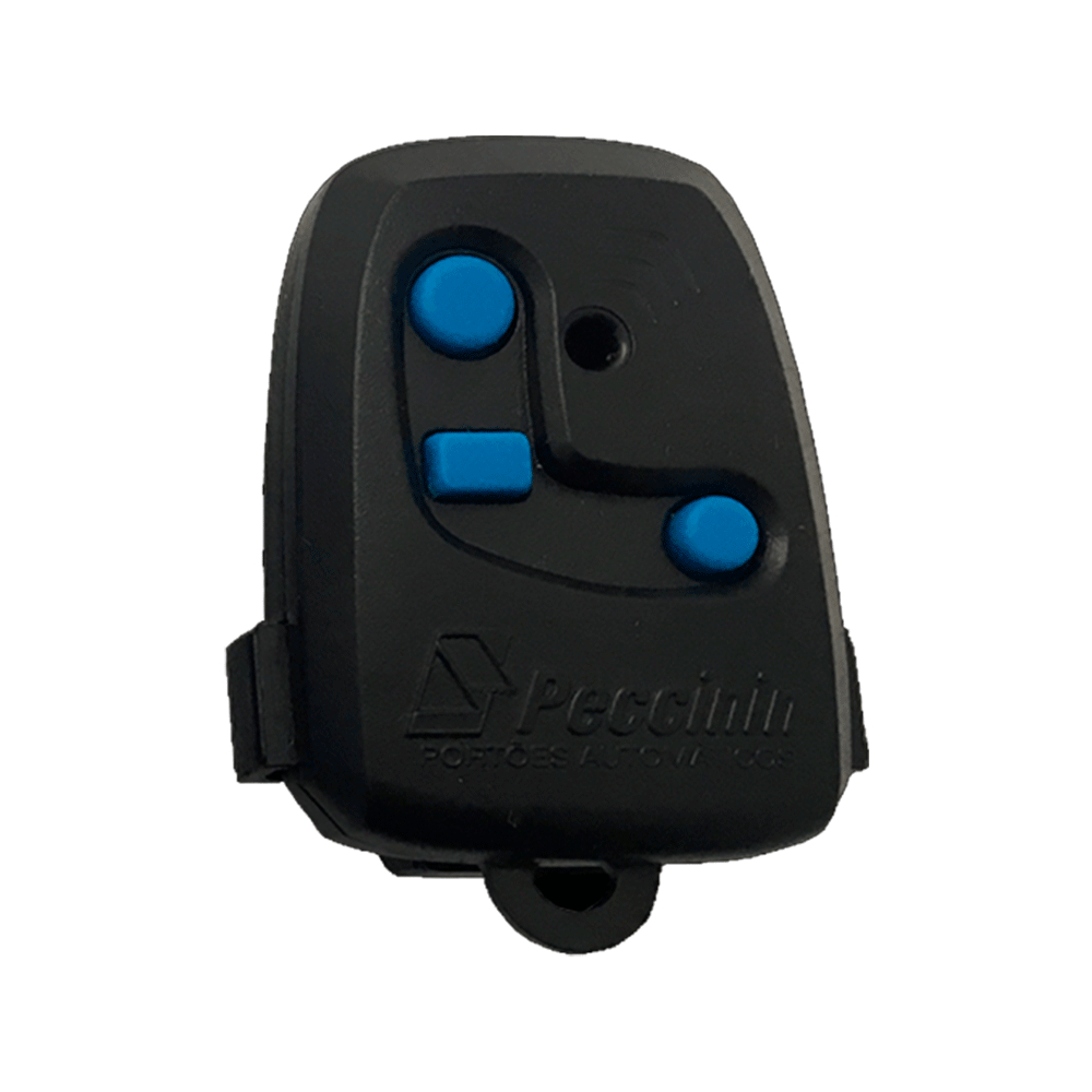 Controle para portão Nice Peccinin Preto TX 3C