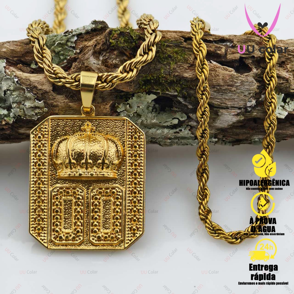 Colar - kit de Moeda Antiga com Corrente Multicamadas: Beleza e Significado em Joias de Ouro 18K em Oferta na Shopee