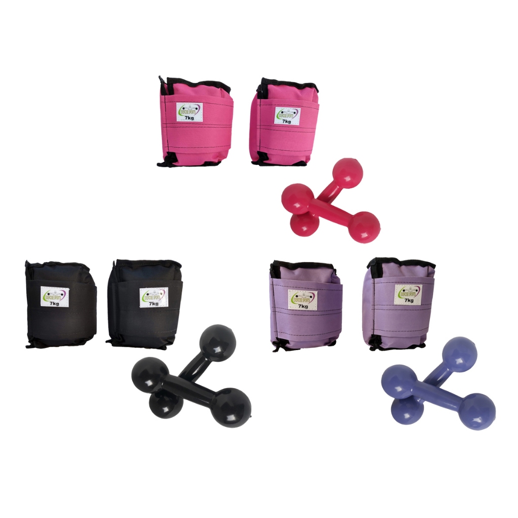 Kit Par Caneleira/Tornozeleira 7 KG + Haltere 7 KG