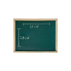 Lousa Infantil com Alfabeto Quadro Negro - 28x33cm - Acompanha Giz e Apagador