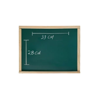 Lousa Infantil com Alfabeto Quadro Negro - 28x33cm - Acompanha Giz e Apagador