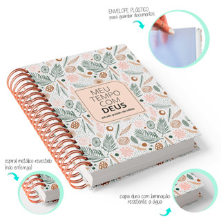 NISTI PRINT | CADERNO DEVOCIONAL MEU TEMPO COM DEUS PLANNER ESTUDO DIÁRIO DA BÍBLIA COM CA...