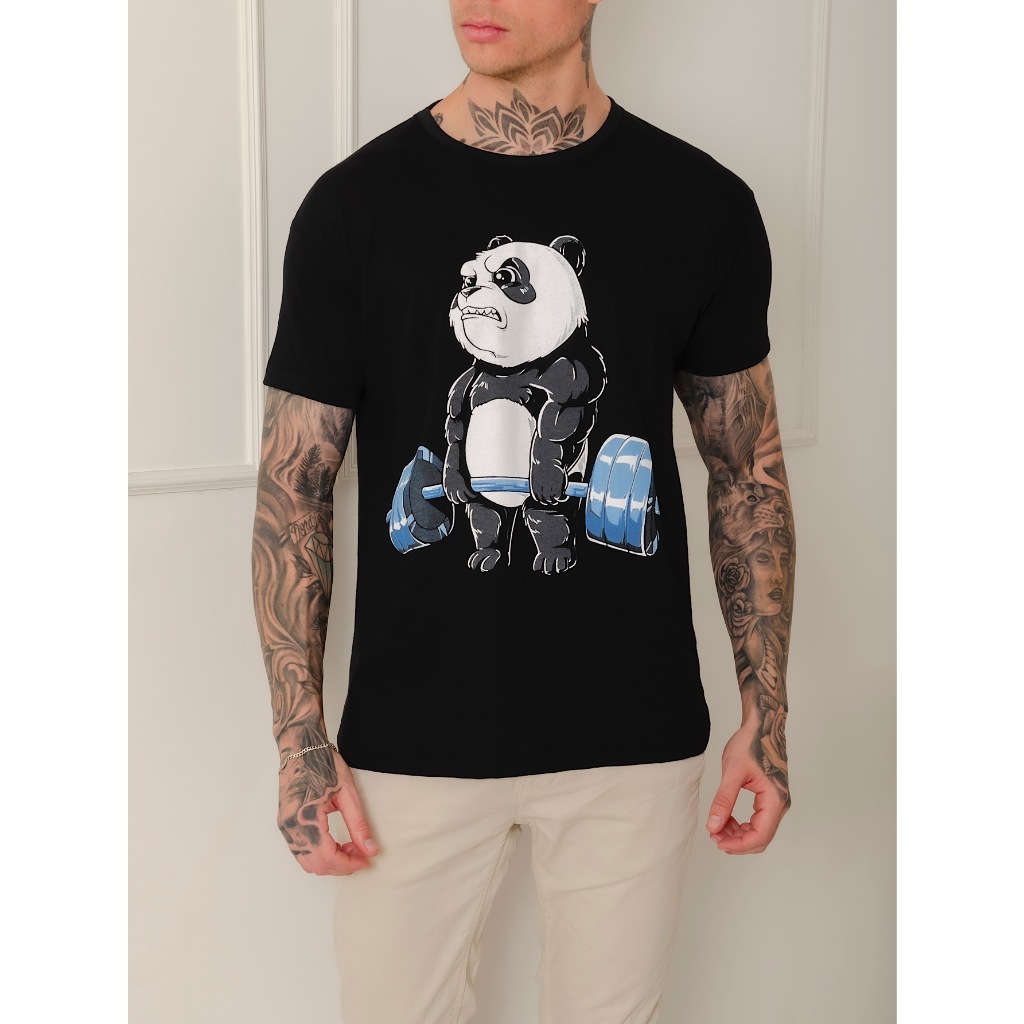 Camisa Camiseta Estampa Panda Ogabel masculino  Blusa Ogabel