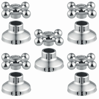 Kit 5x Acabamento Registro Banheiro C-33 Metal Abs Cromado Tipo Deca Menor Preço Atacado Revenda em Oferta na Shopee