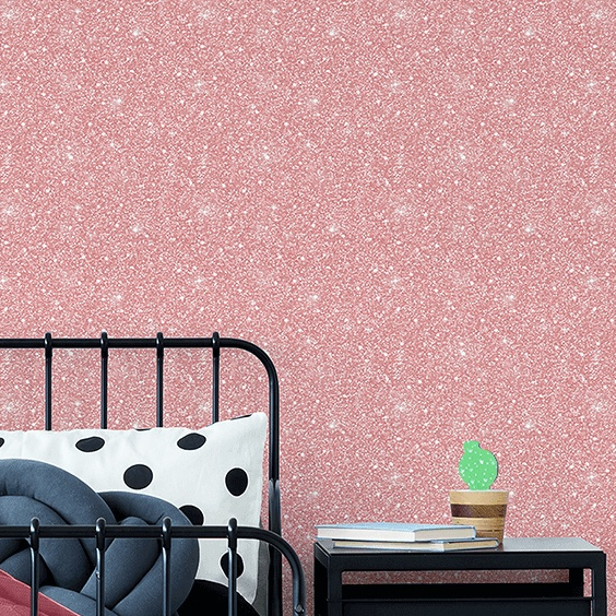 Papel de Parede Adesivo Lavável Granilite Glamour Rosa 3m x 60cm